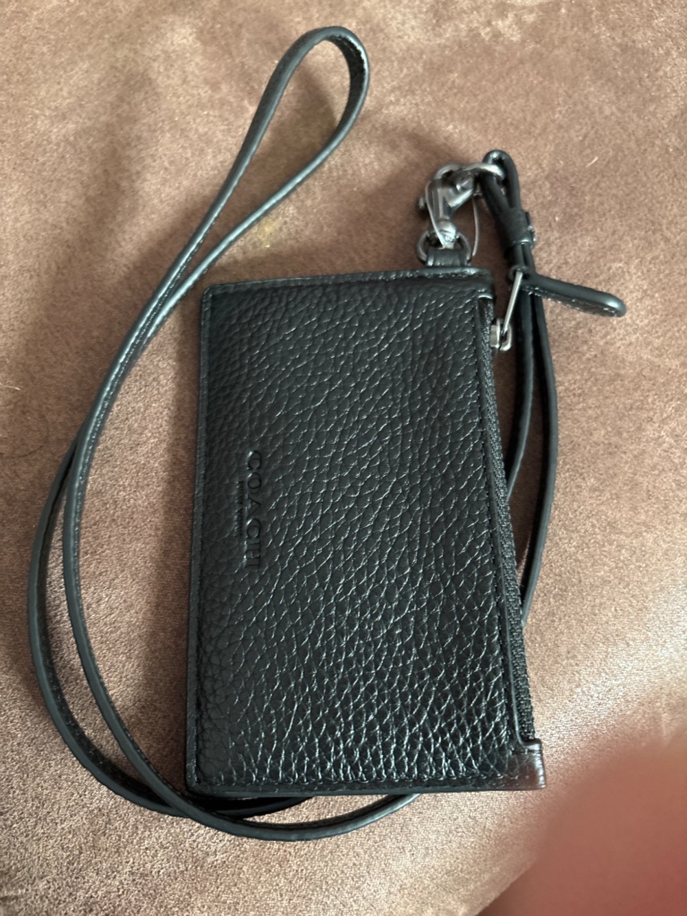 Coach 🆕 Men's Zip Lanyard Card Case - Picture 5 of 6